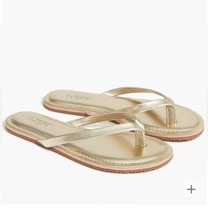 J. Crew Girls’ Capri Sandals Metallic Gold